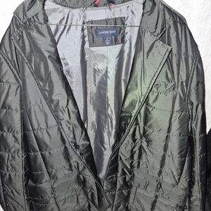Lands' End Lightweight Quilted Black Jacket